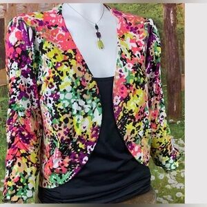 Women’s Multi Floral Cardigan, Small/Medium
